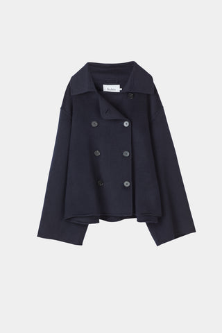 Terlamo jacket cropped wool midnight navy stylein packshot