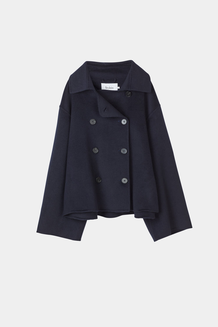 Terlamo jacket cropped wool midnight navy stylein packshot