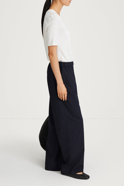 navy stripe trousers stylein belicia side
