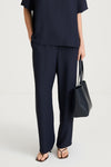 Navy trousers stylein meike front close up model image