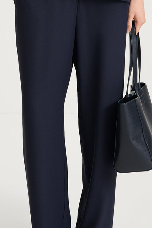 Navy trousers stylein meike front close up model image