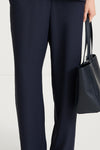 Navy trousers stylein meike front close up model image