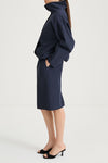Navy wind jacket stylein sarou side model image