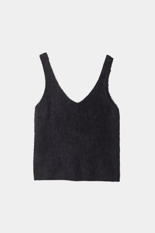 Nerina top mohair blend v neckline black stylein packshot