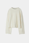 niclas short sweater white packshot