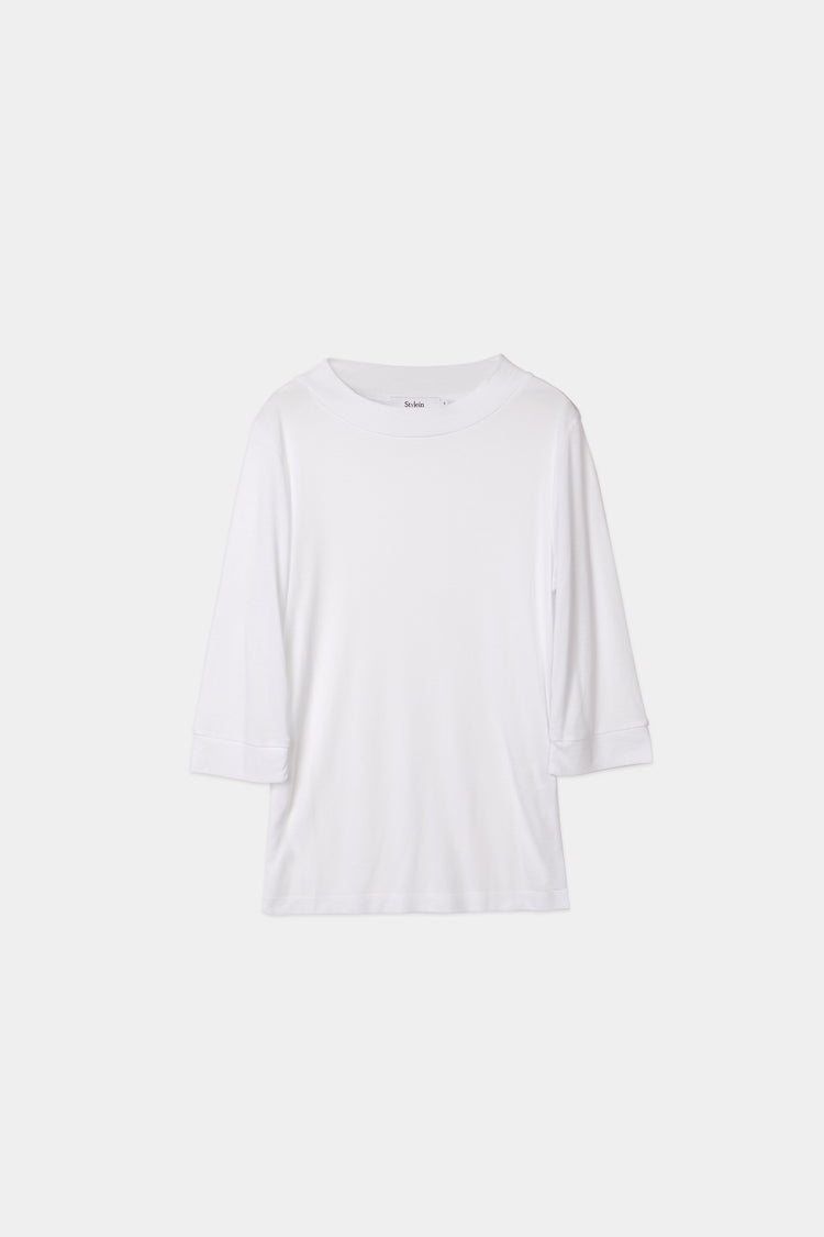 white shortsleeve top stylein nogara packshot