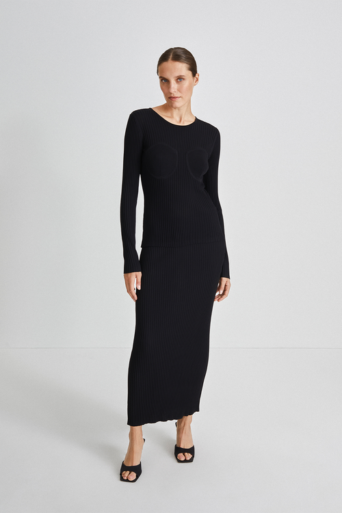 PERLA SKIRT - BLACK