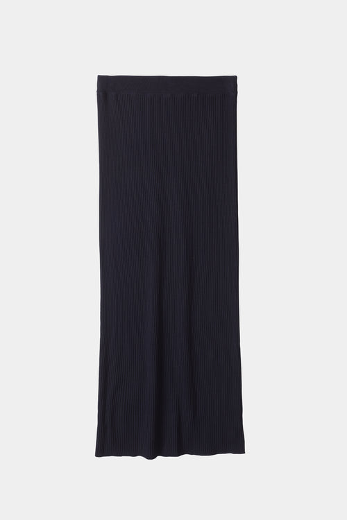 pomerola skirt navy knitted stylein packshot