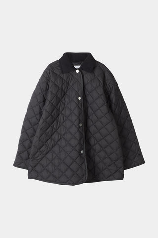 black quilted jacket stylein sabria packshot