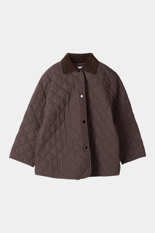 brown quilted jacket stylein sabria packshot