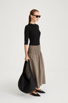 SABRINA TRENCH SKIRT - MUD