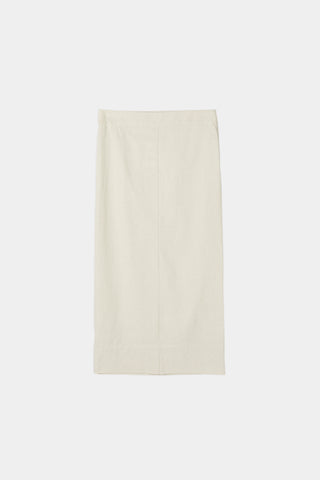Saronno skirt ankle length beige raw linen stylein packshot