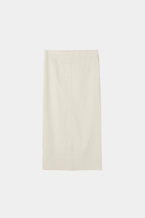 Saronno skirt ankle length beige raw linen stylein packshot