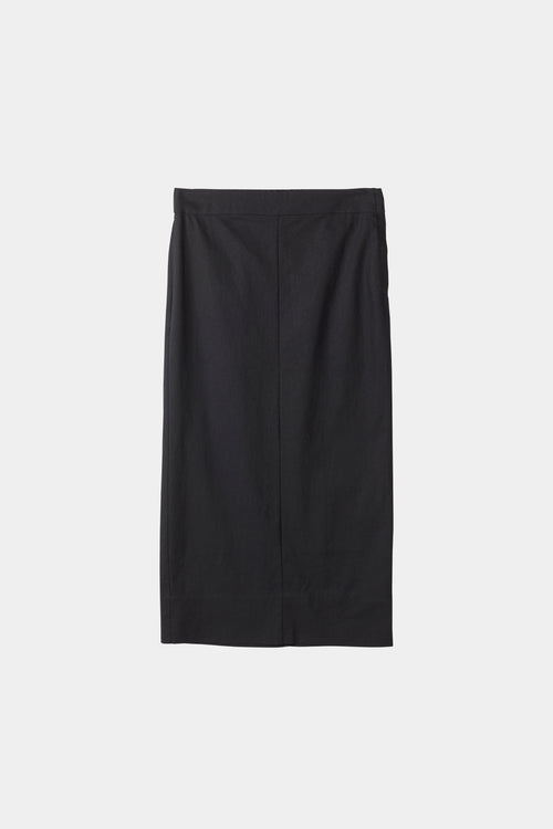 Saronno skirt ankle length black linen stylein packshot