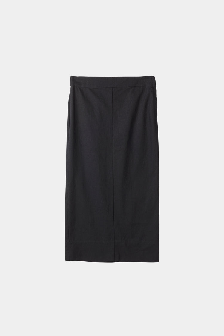Saronno skirt ankle length black linen stylein packshot