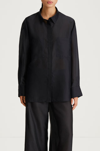 black transparent shirt stylein brailee close up