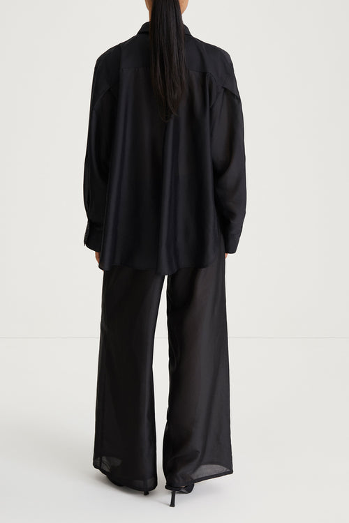 sheer black trousers bitonto stylein back