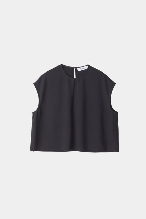 Basile top black short sleeve round neck stylein packshot