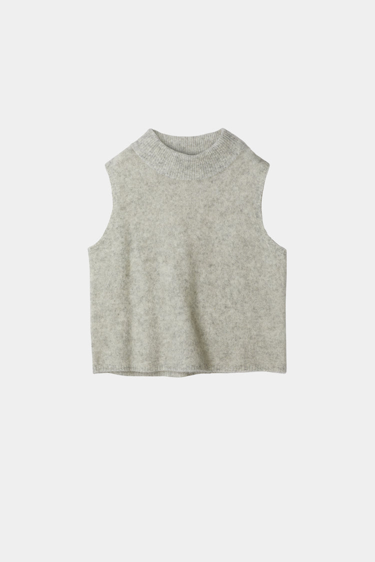 sleeveless mohair knit grey nellie stylein packshot
