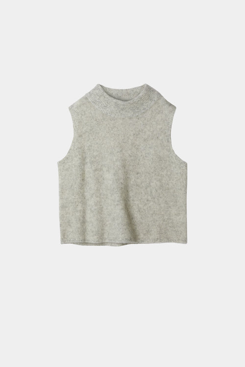 sleeveless mohair knit grey nellie stylein packshot