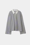 JANELLE TOP - BLUE STRIPE