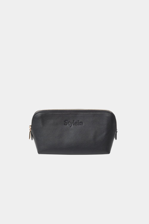 YANI COSMETIC BAG MINI - BLACK STRUCTURED