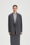 BURANO BLAZER - GREY PINSTRIPE