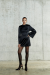BERNALDA DRESS - SHINY BLACK