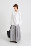 JORINA MAXI SKIRT - BLACK & WHITE STRIPED