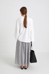 JORINA MAXI SKIRT - BLACK & WHITE STRIPED