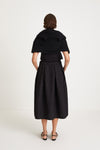 JOELLA JACQUARD SKIRT - BLACK