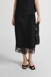 MOLLY LACE SKIRT - BLACK