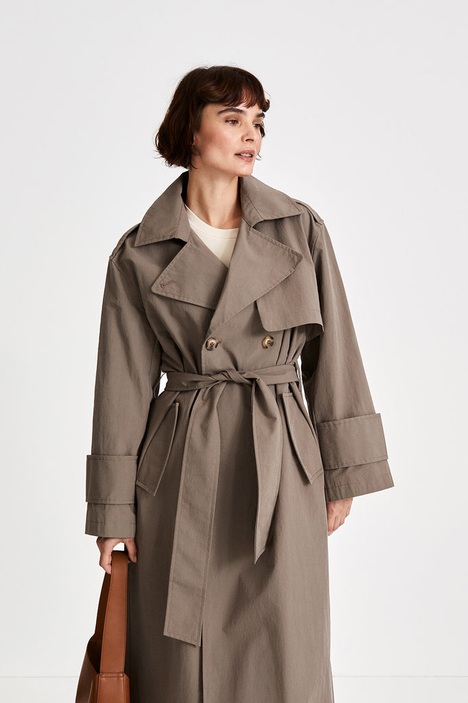 SIENA TRENCH COAT - MUD – Stylein