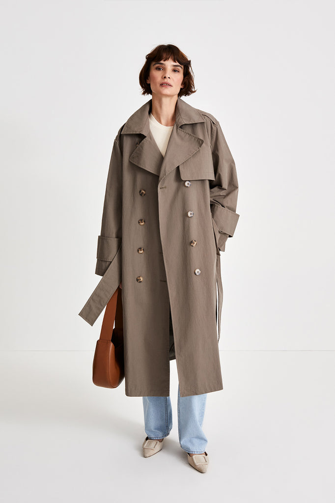 SIENA TRENCH COAT - MUD – Stylein