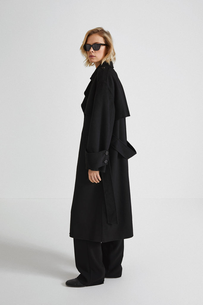 TRIESTE COAT - BLACK – Stylein