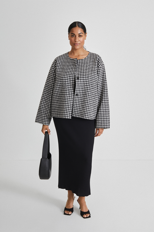 TURI JACKET - BLACK & WHITE PEPITA
