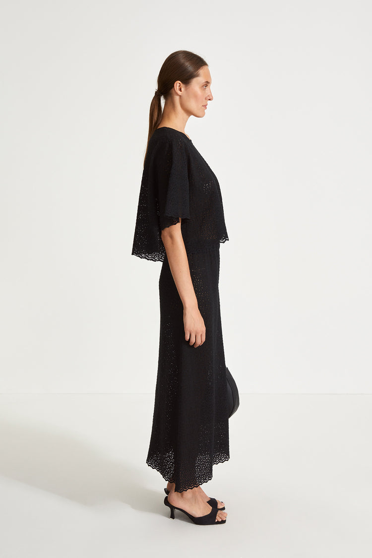 stylein paulina lace black skirt side