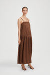 MILENA DRESS - BROWN