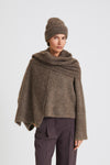 NEA SCARF - DARK BROWN