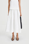 JOELLA JAQUARD SKIRT - WHITE