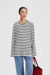 CENTO TOP - WHITE W STRIPES