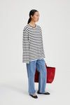 CENTO TOP - WHITE W STRIPES