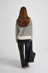 ADELE SWEATER - BLACK & CREAM