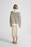 ADELE SWEATER - NOUGAT & CREAM