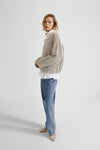 AUBRY SWEATER - NOUGAT & CREAM