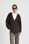 HARLYNN CARDIGAN - BROWN