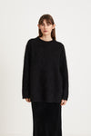 NOEMI PLAIN SWEATER - BLACK