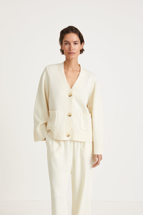 HAILEY CARDIGAN - CREAM