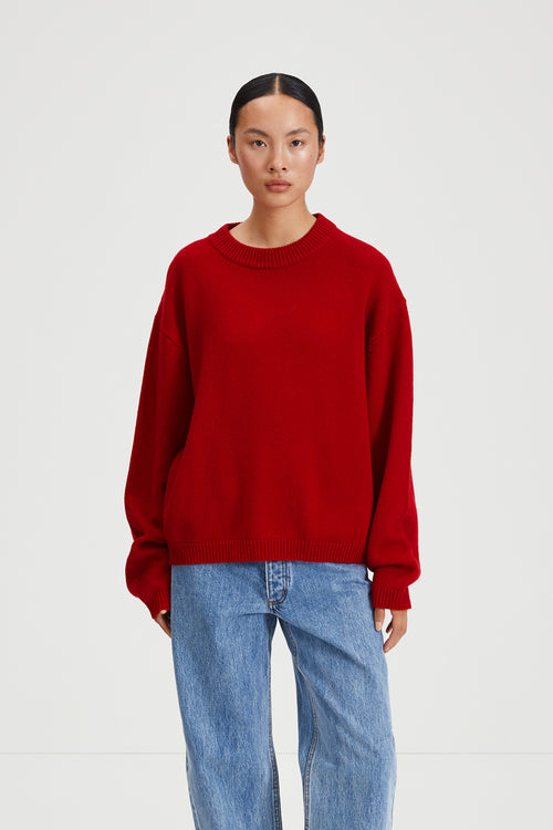 HARLOW SWEATER - RED