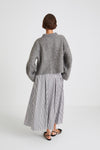 NICLAS SHORT SWEATER - GREY